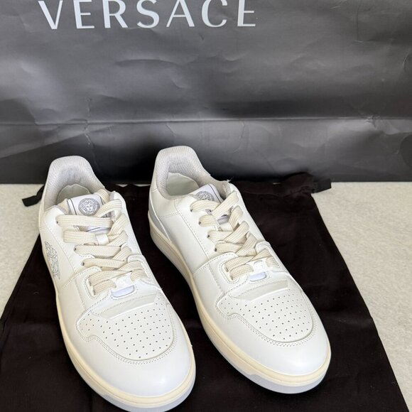 Versace Medusa White Leather Men\'s Sneaker Shoe, 1013377, UK‎ 40 main image 10
